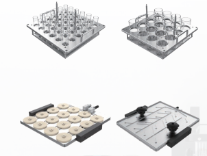 16 Samples Automated Vacuum Evaporation System With Large Volume