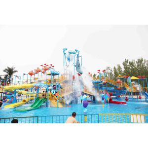 Interactive Aqua Playground Water Slide Equipment Fun Theme Park