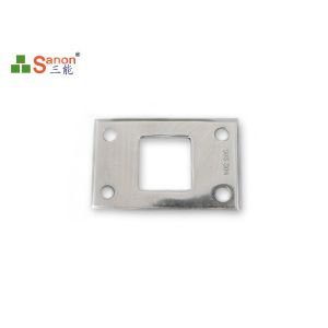China AISI Stainless Steel Plate Covers Glass Clamp Rectangle For Glass Spigot on sale