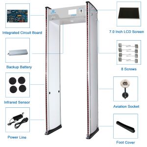 Airport Security Checking 24 Zones Walk Through Archway