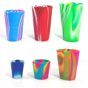 None Design Style Silicone Drinking Cups 16 Ounce Unbreakable Pint Glass for