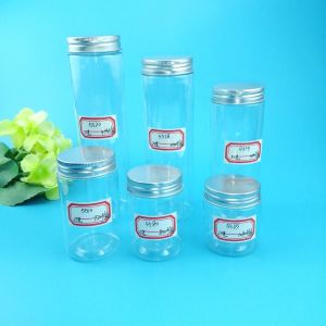 5.5cm Diameter 130ml 690ml Plastic Screw Cap Jars