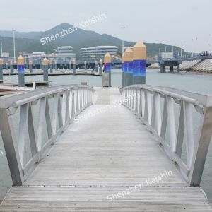 Customized Aluminum alloy 6061 Gangway With UHMW Rollers For Marina boat