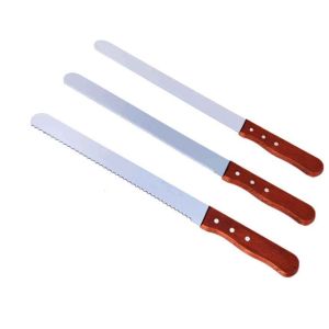 Cheap Small Order factory 10&quot;12&quot;14&quot; Inch Different Serrated Bread Knife With Wooden Handle For Kitchenware for sale