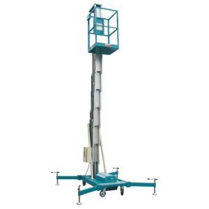 6 Meters Height Mobile Aluminum Aerial Work Platform 130Kg with Loading Capacity