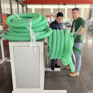 LDPE Corrugated Pipe Extrusion Line for HDPE Single Wall Cable Duct Sj75/30