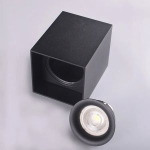 Gu10 Surface Mounted Led Spotlight Square Surface Downlight