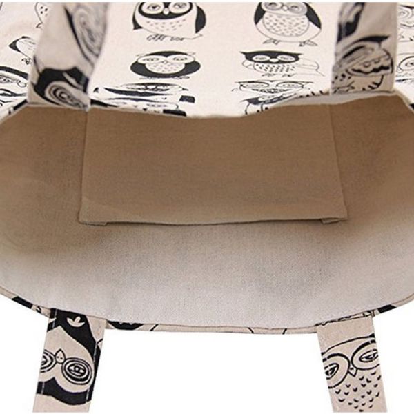 Square Natural CottonTote Bag Biodegradable Monogrammed Economical