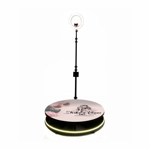 Customized 360 Video Photo Booth Equipment Rotating For Wedding