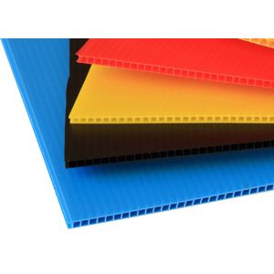Coroplast PP Hollow Sheet Corrugated Plastic Panels Flame Retardant