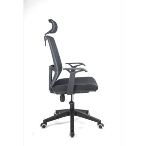 310lbs 140kg Swivel Office Chairs High Back Lumbar Support