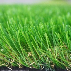 Cheap 4Cm Lawn Artificial Carpet Grass Double Wave Monofilament 12400 Detex for sale