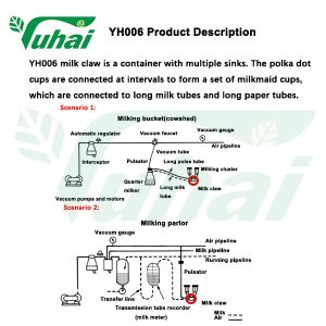 Milk Claw Of Milk Cluster Parts Milking Machine Cluster For Cow Milking System