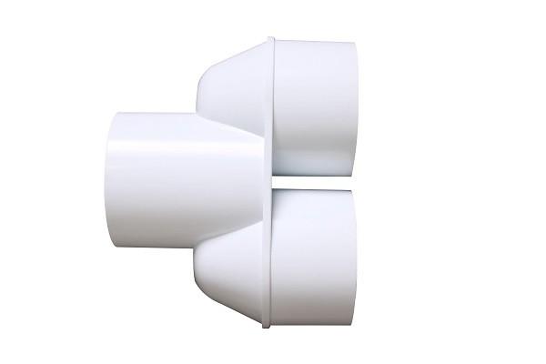 Quality White Spa Bubble Bath 3 Way PVC Fittings / Flexible 3 Way Pipe Fitting wholesale