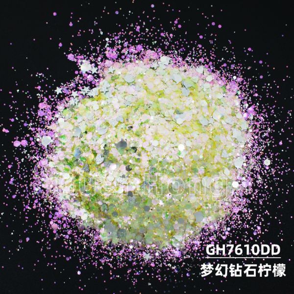 Bulk Chunky Loose Rainbow Holographic Glitter Sequin Polyester 3D Cats