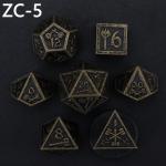 Customizable polyhedral dice set role-playing dice game RPG Dungeon and Dragon