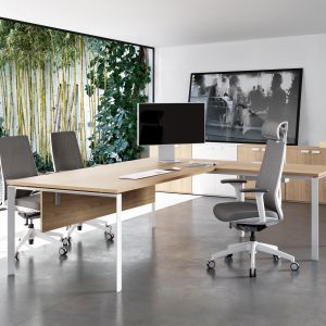 MC3.0 Ergonomic custom sized Office Manager Desk L-shaped desk with spacious