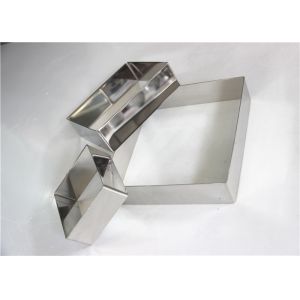 RK Bakeware China Foodservice NSF Custom Stainless Steel Square Mousse Cake Ring