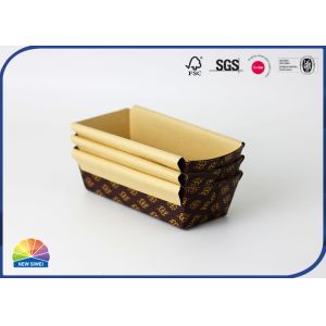 4c Print Cardboard Pallet Box Baking Pans Disposable Bread Pan