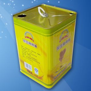 20L Cooking Oil Bucket 4C Offset Printing Empty Paint Tins