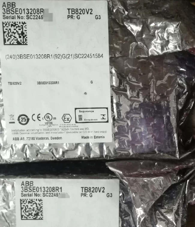 TB820V2 3BSE013208R1 ABB I/O module terminal base S800 I/O system Screw-type