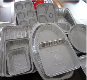 China Food Aluminium Foil Container Tray With Lids Aluminium Roasting Pan on sale