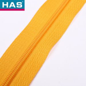 #3 Auto Lock Nylon Coil Zipper Orange 12 Inch Invisible Zipper Closed End
