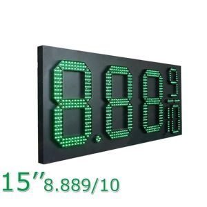 RS485 5000mcd 24in Led Gas Price Display Iron Cabinet