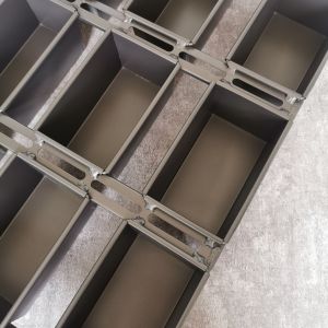 Non Stick PTFE 600x390 Al Alloy Baguette French Bread Baking Tray 9 Strapped