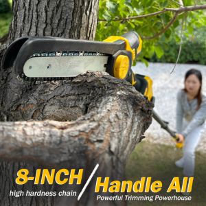 8inch Mini Electric DIY Grade Chainsaw Household Handheld Lithium Woodworking