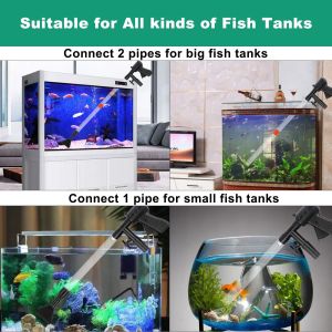 Plastic Fish Tank Gravel Cleaner Aquarium Siphon Vacuum With Algae Scraper Water
