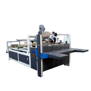 Semi Automatic Carton Folder Gluer with Water Glue Optional Hot Melt Glue System