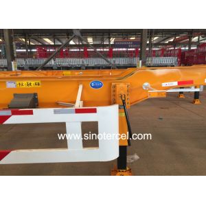 Customized 3 Axle Flatbed Semi Trailer 6880mm 1310mm Wheel Base