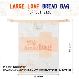 Reusable Bread Bags For Homemade Bread Storage ECO Bread Freezer Bag - Sourdough