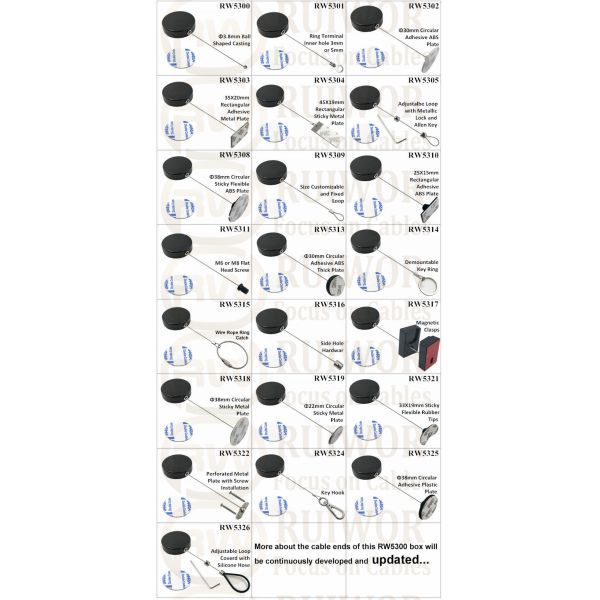 RW5324 Round Security Display Tether Plus Key Hook