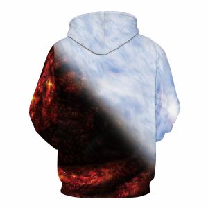 Adjustable Hood 3d Sublimation Printing Hoodie For Men Anti Pilling