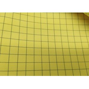 5mm Grid Yellow Anti Static Fabric For Industy UnderWear