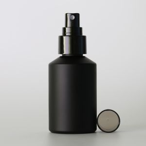 Petg Cosmetic Spray Bottle 120ml Black Color Frosted Surfacefor Liquid