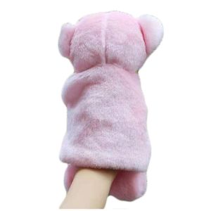 25cm*15cm Pink Pig Puppet Plush Toys Story Props For Family Parent Child