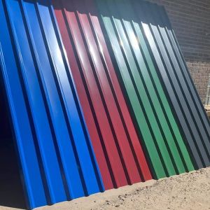 Blue DC02 Corrugated Galvanised Iron Sheets 180g ASTM Corr Gi Sheet