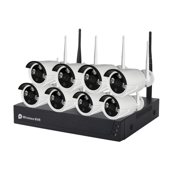 Unistone 8CH Outdoor Wireless WIFI 2MP CCTV Security Surveillance Camera NVR KIT