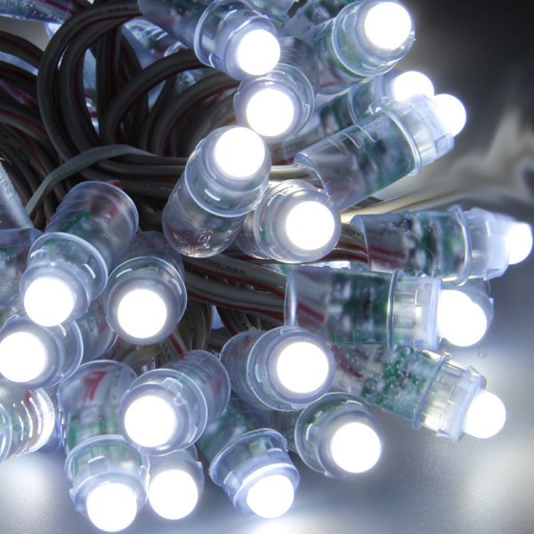 Waterproof IP67 12v 9mm 0.2W Rgb Led String Lights