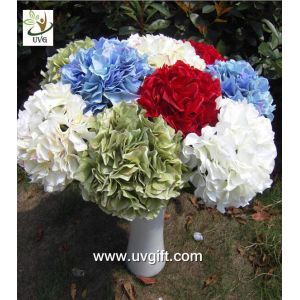 China UVG FHY20 wedding accessory silk hydrangea flowers artificial for bridal bouquets use on sale