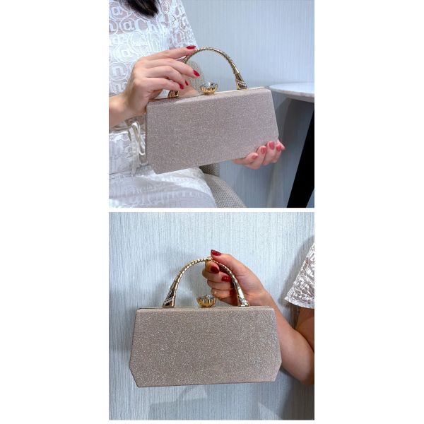 Vintage Style Hasp Women Handbag adorned with Designer Highlight Sequins Leather Trend