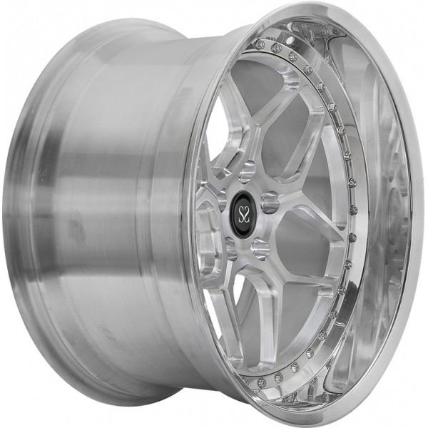 Quality Polished Hyper Silver 2 Piece Forged Wheels 21 Inches Audi Rs6 wholesale