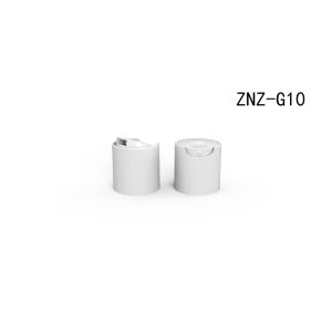 White Polypropylene PP Disc Top Cap 24/410 Smooth Surface