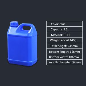 1L-10L 5 Liter HDPE Plastic Jerry Can Container For Oil Storage Custom PCR