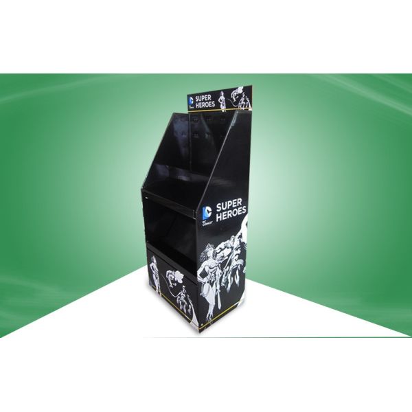 Heavy Duty Black Cardboard Display Stands For Mix - Presenting Frame / Mat /