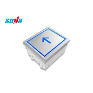 Plastic Customized Replacement Elevator Buttons With Etched Surface Treatment