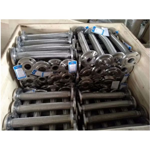 PN10 PN40 Flexible Stainless Steel Braided Hose With And Minimum Bending Radius